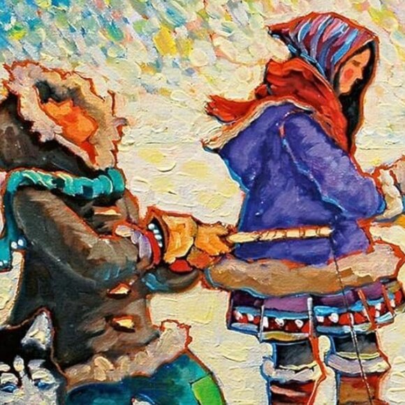 New sealed Ravensburger 1000pcs Adult Puzzle-Ice Fishing by John H. Burrow - Picture 6 of 16